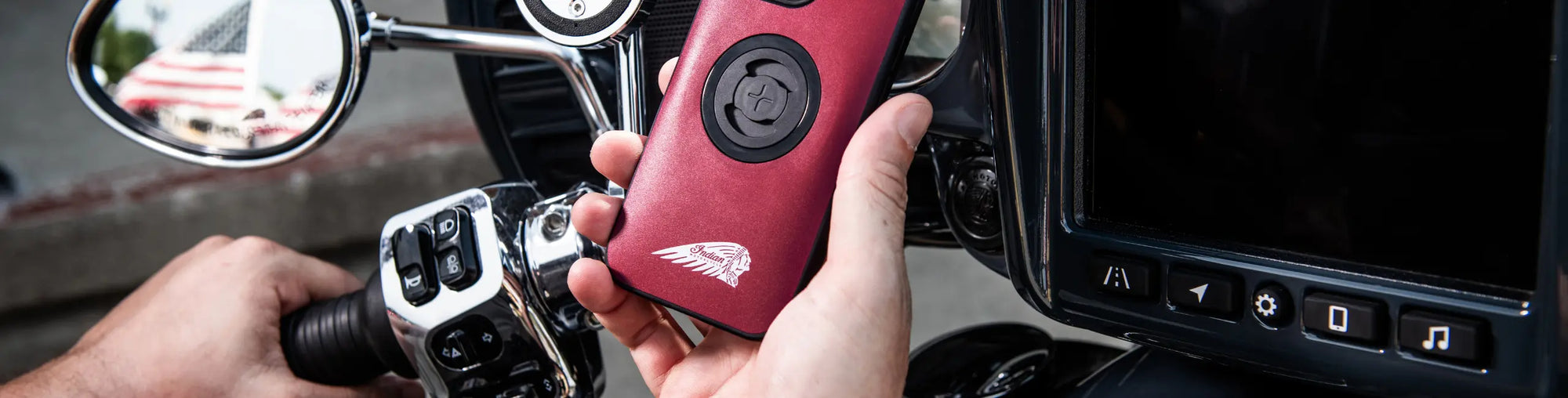 Indian Motorcycle Markenpartner Handyhüllen und Kartenetuis.